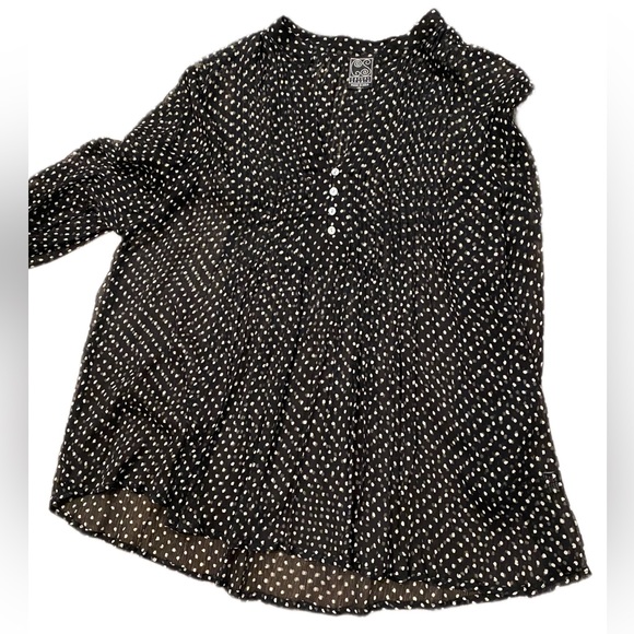 Polka Dot Sheer Top - Picture 3 of 5